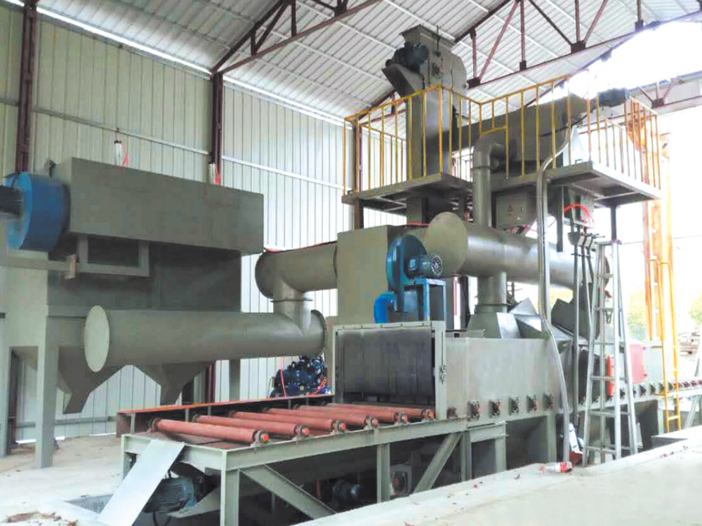 Q6912鋁模板拋丸清理機